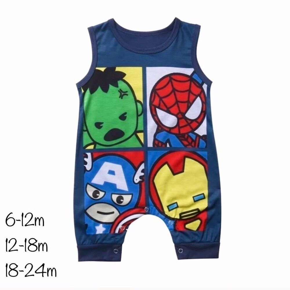MARVEL Superheroes Sleeveless Romper 6m-24m